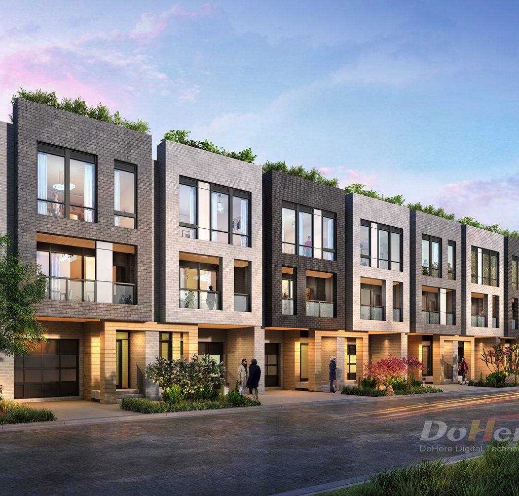 Low Rise | Architectural Renderings 3D Exterior Digital Illustration